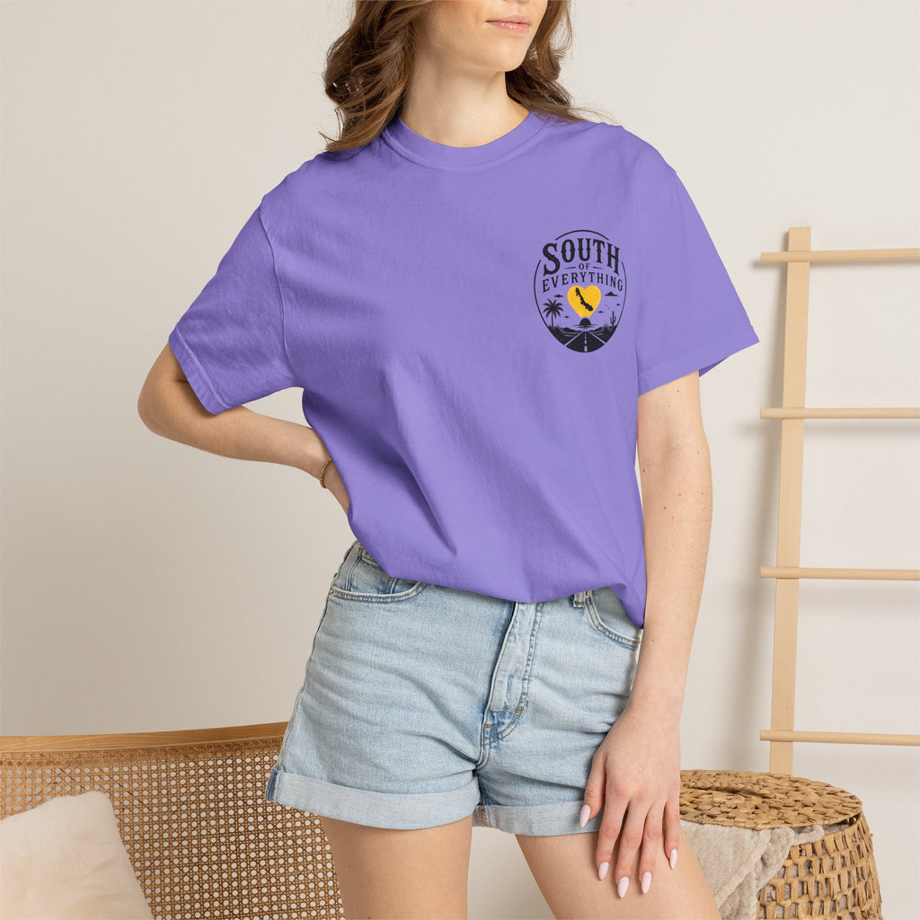 T-Shirt — "Smacked by Cheese Dust and Chaos" Graphic Tee (Snack Lover Novelty)