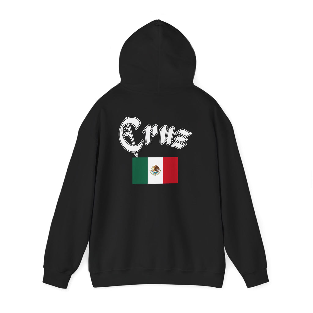 Mexican Flag Hoodie with 'Epus' Gothic Back Design — Pride Pullover for Mexico Fans
