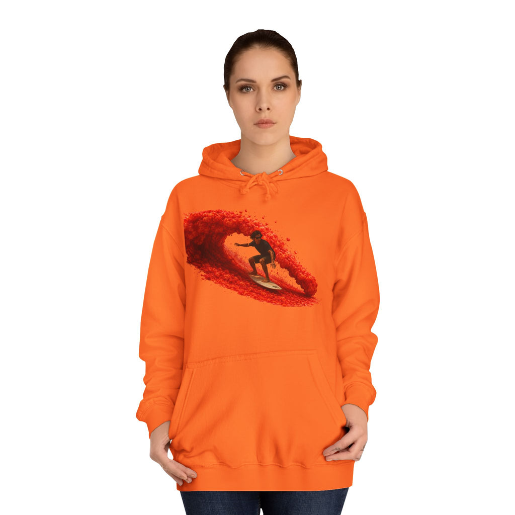 Surf Graphic Hoodie — "Ride the Heat" South Beach Surf Hoodie