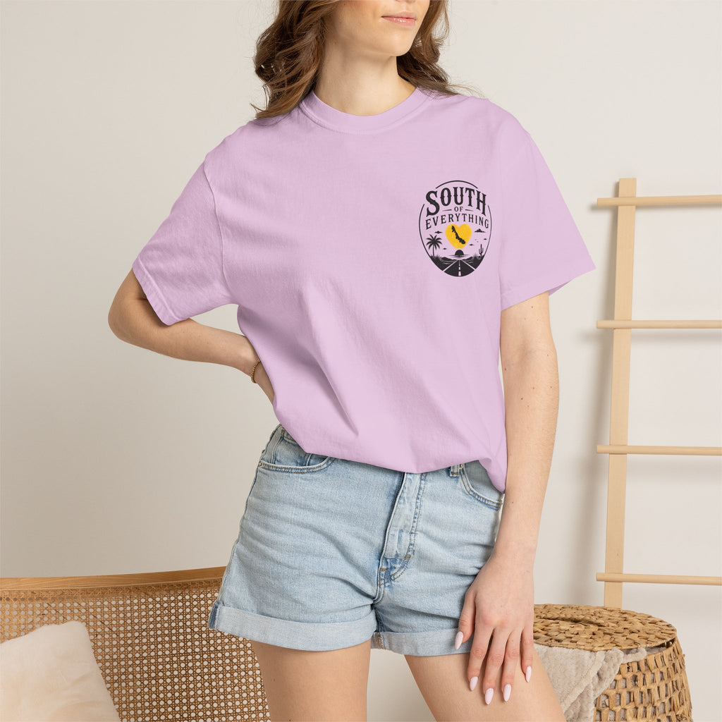 T-Shirt — "Smacked by Cheese Dust and Chaos" Graphic Tee (Snack Lover Novelty)