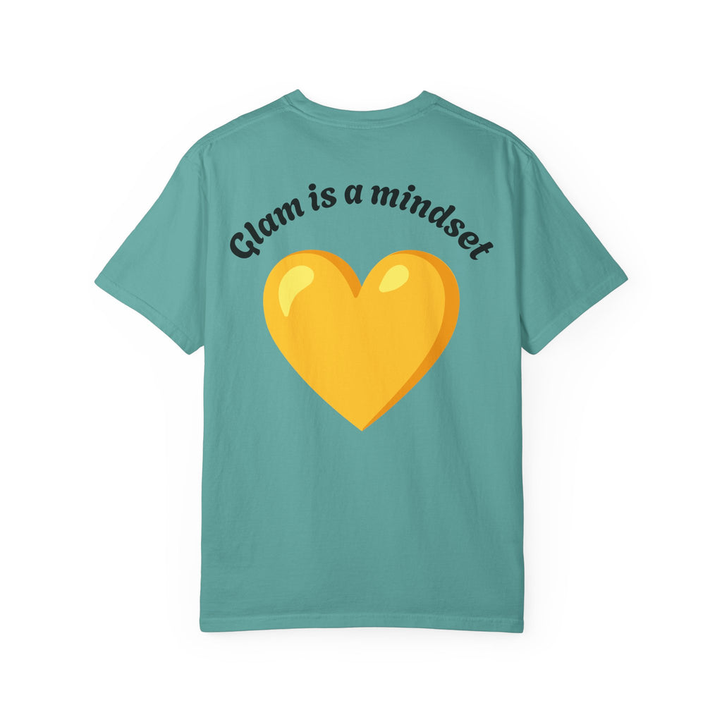 Glam Is a Mindset T-Shirt — Yellow Heart Graphic Tee