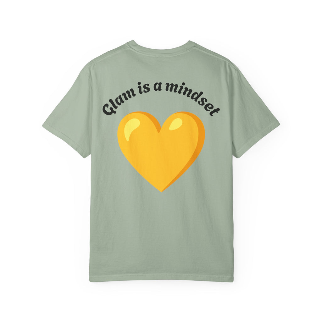 Glam Is a Mindset T-Shirt — Yellow Heart Graphic Tee