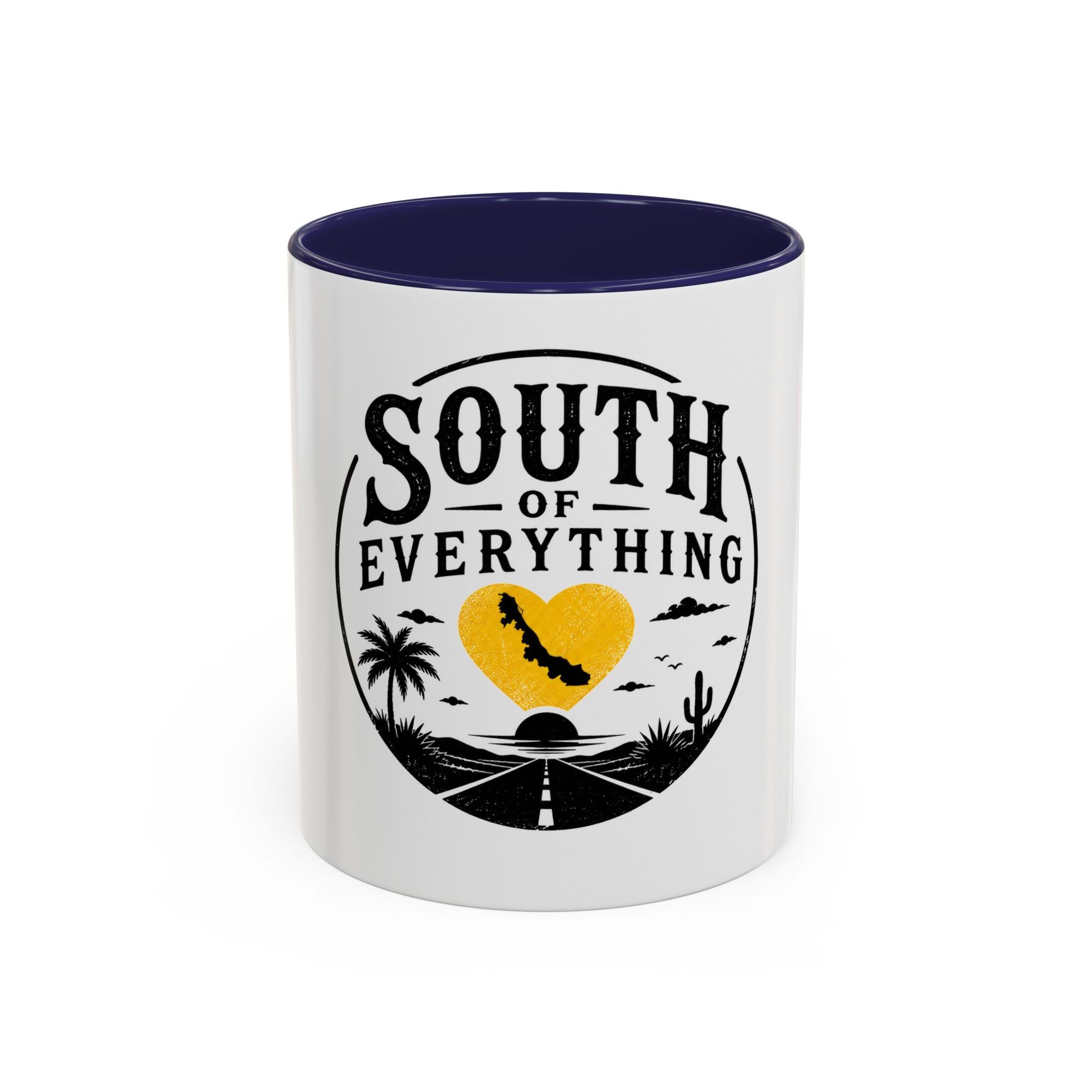 South of Everything Coffee Mug – Retro Desert Road Travel Accent Mug (11/15oz)
